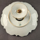 HB Japan White Porcelain Pedestal Dish Compote Hand Painted Roses Gold Trim 3471