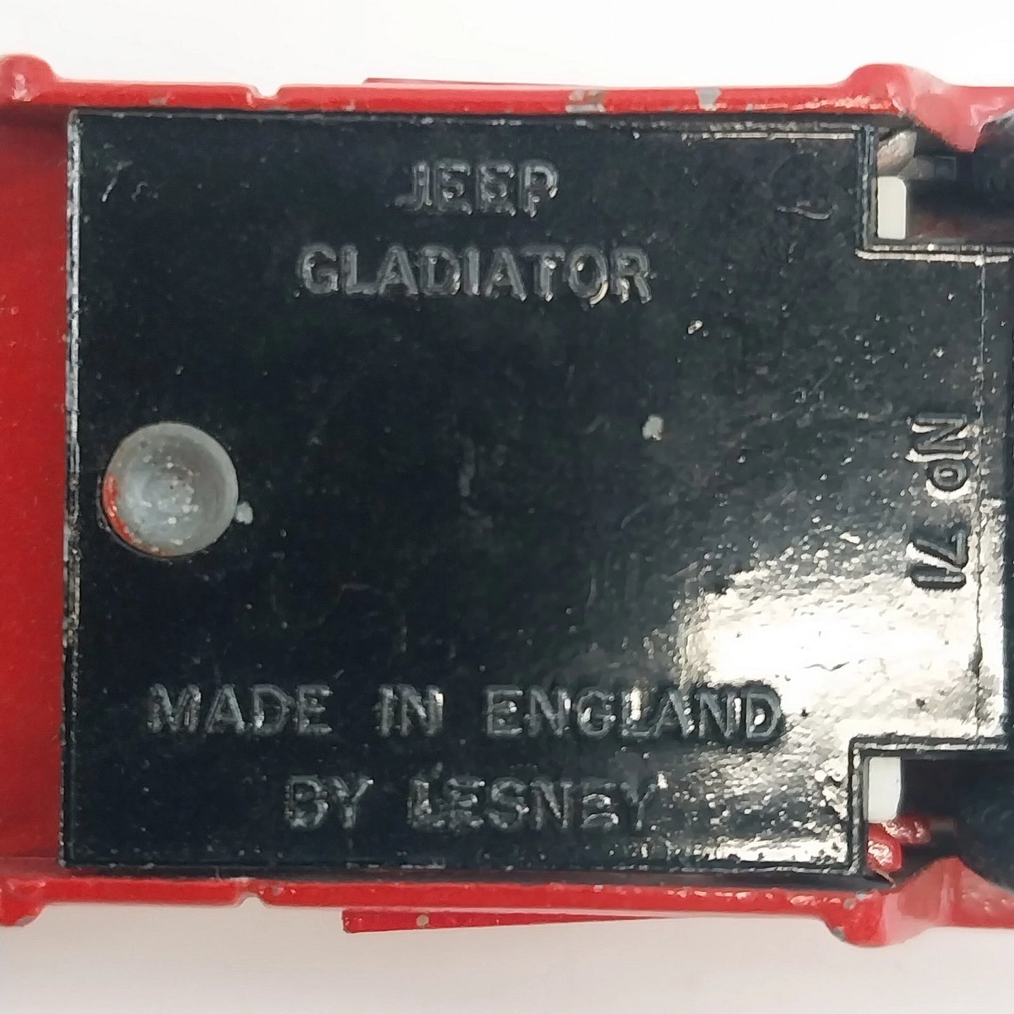 Lesney Matchbox No. 71 Jeep Gladiator Pickup Red Diecast Truck England Vtg 1964