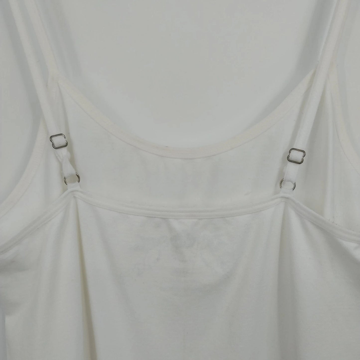 Poof Camisole Tank Top Lot 2 Spaghetti Strap Size L /XL White Sage Green China