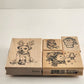 Lot of 4 Holiday & Christmas Themed Animal and Snowmen Pattern Rubber Stamps