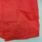 Fame Fabrics K71 Red Unisex Server Smock Medium 2 Pocket Work Uniform