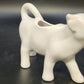 Apilco White Porcelain Cow Creamer Pitcher Figural Milk Pourer Farmhouse 6.5"
