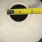 Pressed Milk Glass Ribbed Lamp Slip Shade Scalloped 6" Rim 1.5" Fitter Antique