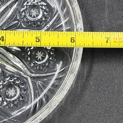 Irena Polish 24% Lead Crystal Plate 6" Diameter Vintage Elegant Clear Glass Dish
