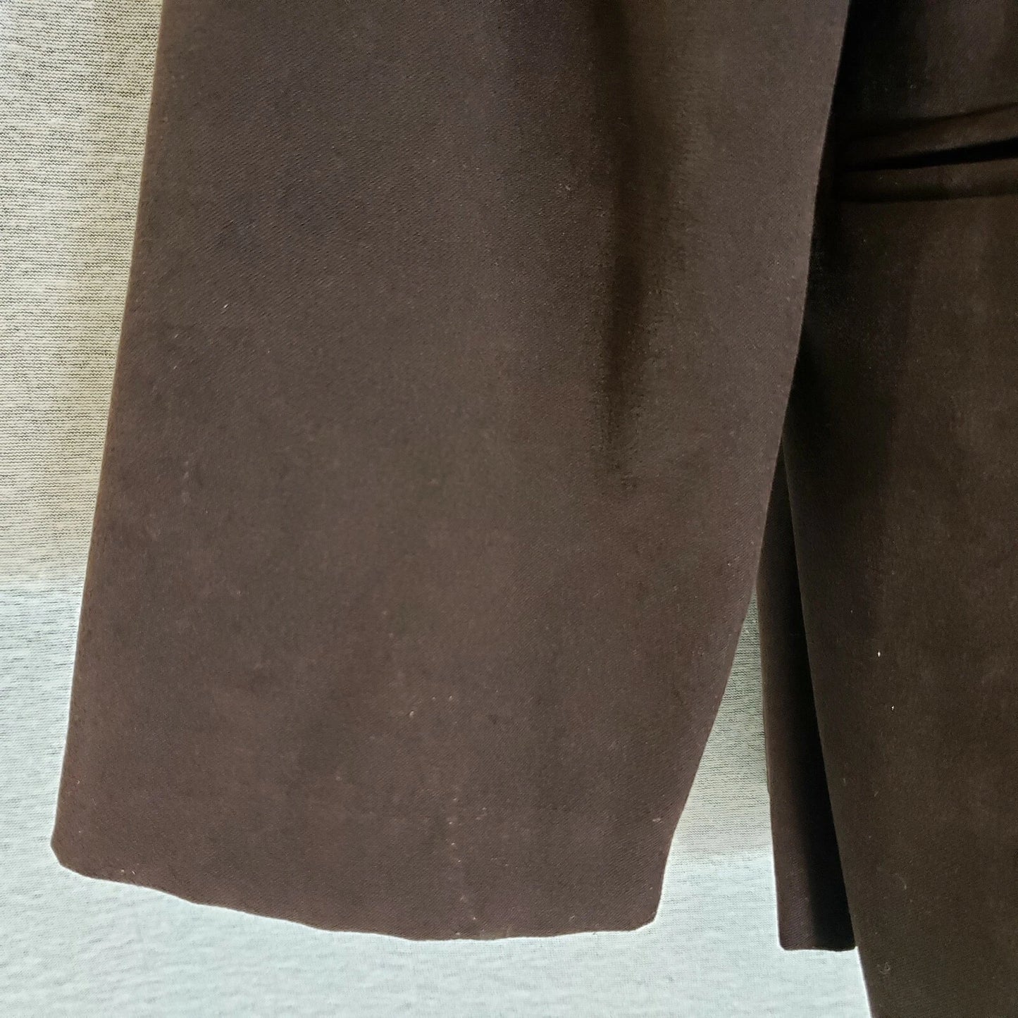 Briggs Women's 12P Soft Brown Button Up Blazer Jacket w Shoulder Pads Polyester