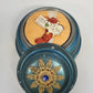 Betty Lou Blue Musical Powder Puff Vanity Make Up Box 5.5" Jack Connie New York