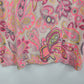 Talbots Petites Pink Paisley Cotton Pullover Shirt Long Sleeve Medium Petite