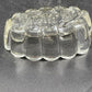 2 Princess House 438 Crystal Utensil Holders Buffet Server Spoon Fork Rests