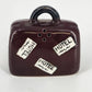 Travel Luggage Suitcase Salt & Pepper Shakers Kitchen Decor Ceramic Japan MCM