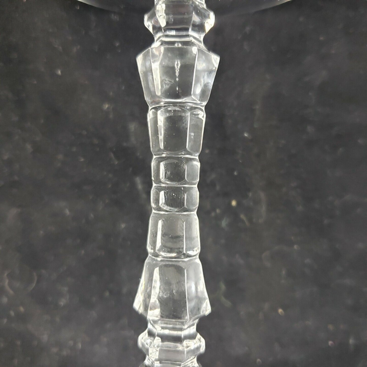 Rock Sharpe Artic Rose Pattern Crystal Champagne Intricate Stemware Tall Sherbet