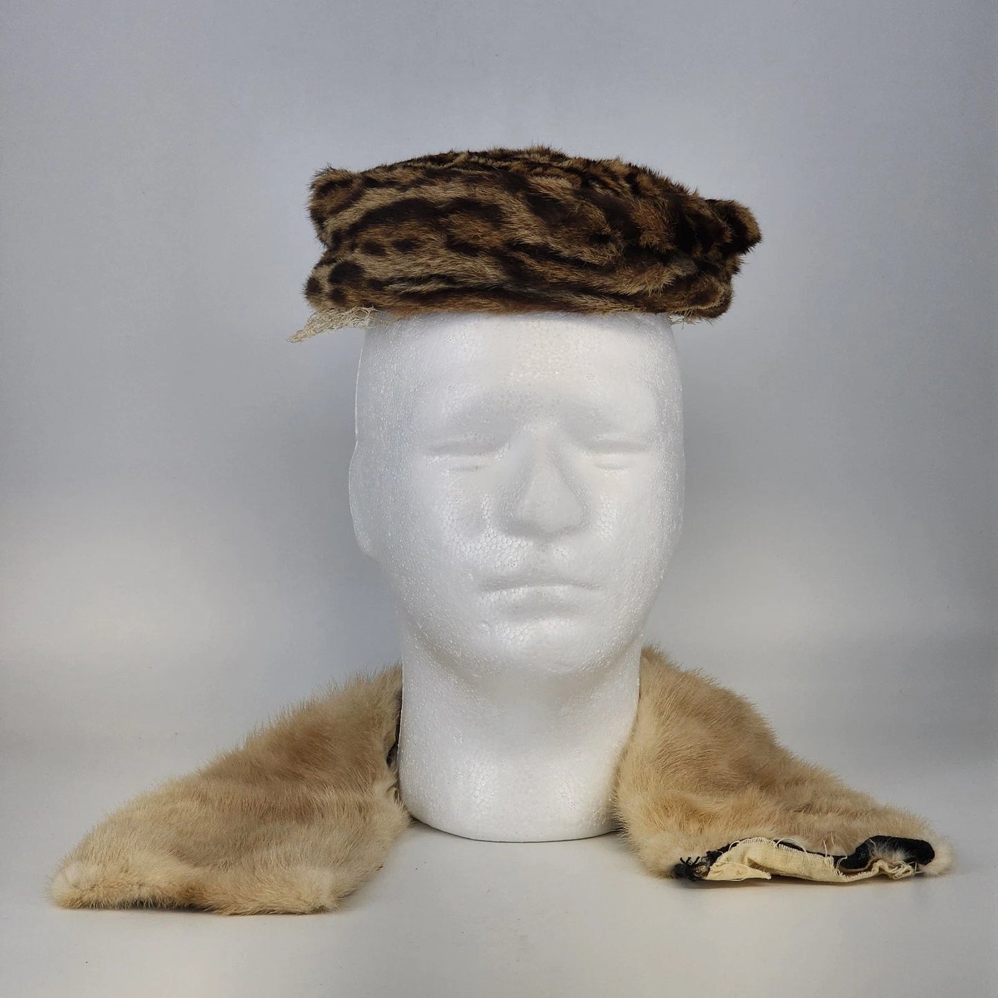 Vintage Real Fur Collar Trim Lot 3 Pc Mink Fox Craft Pieces