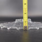 Heisey Lariat Clear Glass Footed Bon Bon Nougat Plate Candy Dish 8.5" Looped Rim