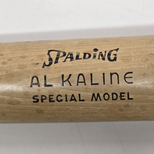 Spalding Al Kaline 33" Wood Baseball Bat 1950's Model 121-S Power Temp Vintage