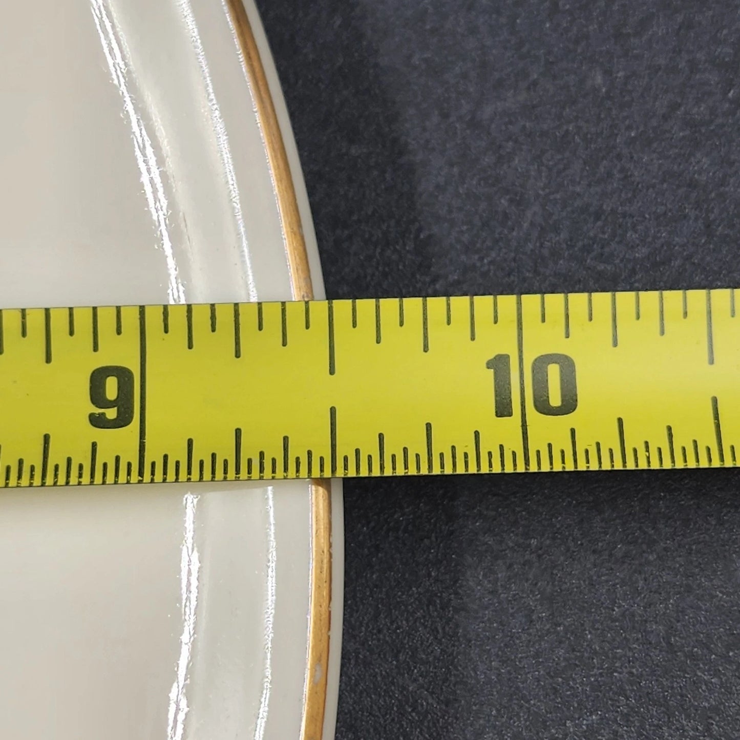 Autumn Leaf Cake Plate Server 9.5" Round Hall's Superior for Jewel Tea MCM Vtg