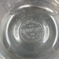 Pyrex 464 Clear Glass Custard Baking Bowls 4 Pcs Scalloped 3 Ring 10 oz USA Vtg