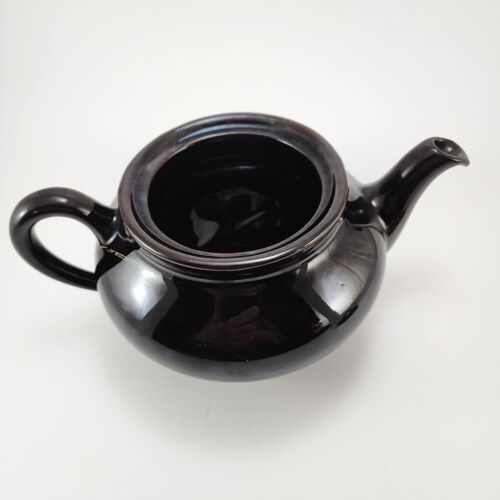 Royal Dripless Teapot Canadian Art Pottery Hamilton Brown 5.5in