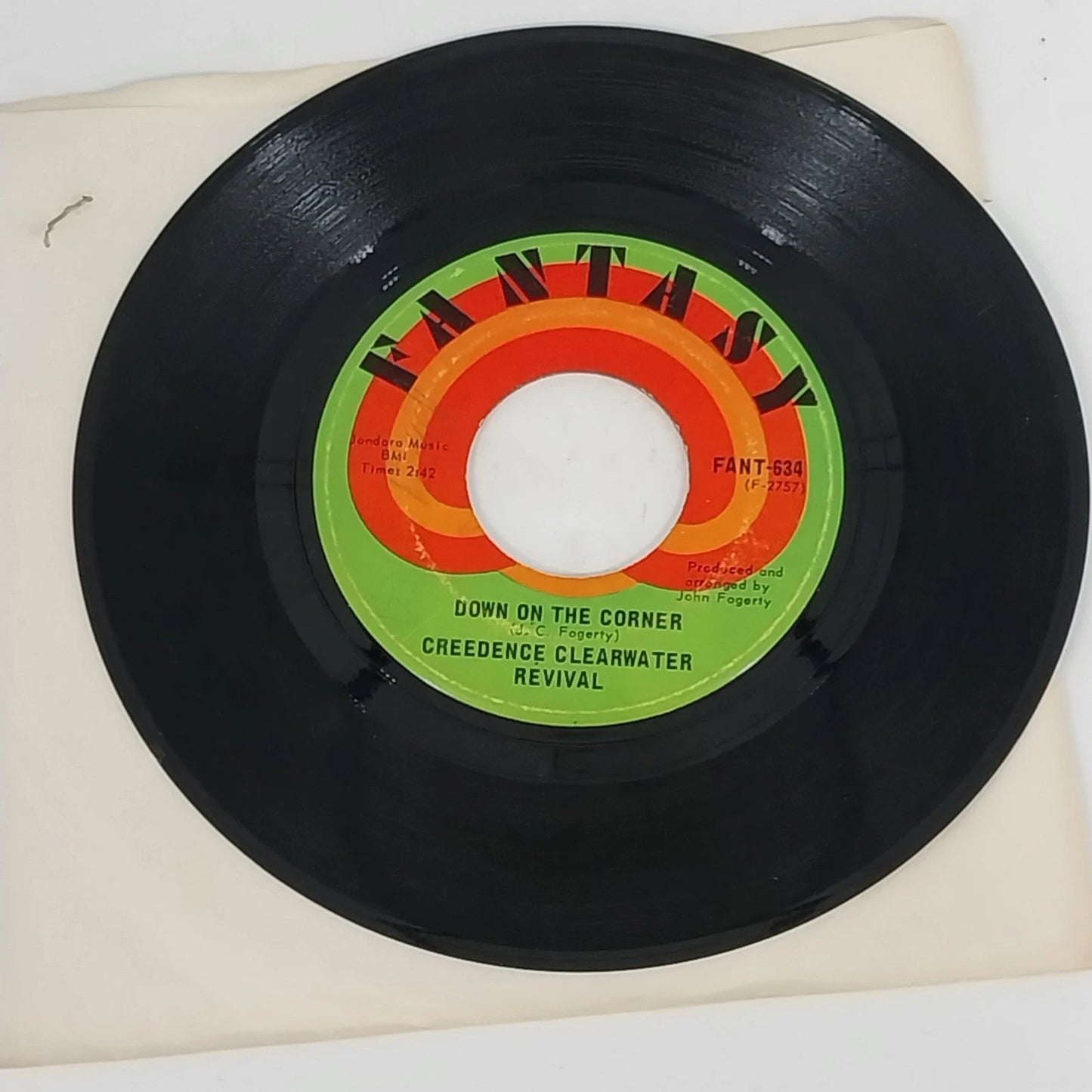 CCR Fortunate Son 45 RPM Vinyl Down On The Corner 1969