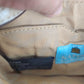 Kathy Van Zeeland Beige Croc Crossbody Bag Studded Rhinestone Heart Clasp Vtg