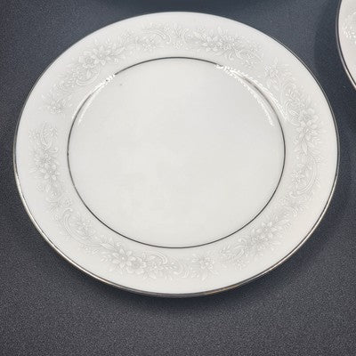 5pc Noritake Cumberland 2225 Japan Place Setting White Floral