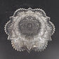 Imperial Glass Hobstar Covered Butter Dish Cheese Dome Clear Glass Sawtooth Vtg