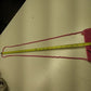 Ermo Collection Beaded Pink Purse Bag Palm Tree Design Lined Vintage China
