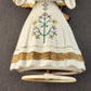 Schmid Ceramic Angel Musical Music Box Accordion Brahms Lullaby Turns Movement