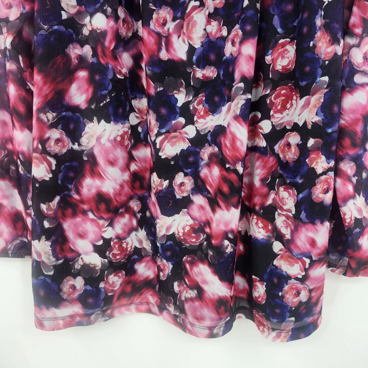 Jennifer Lopez JL Women's 0X Floral Chiffon Blouse Pink Purple Navy Long Sleeve