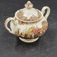 Johnson Bros Heritage Hall Sugar Bowl & Lid Spanish Hacienda Ironstone England