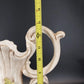 Vintage Capodimonte Italy Floral Porcelain Pitcher Vase Urn 13 Inch