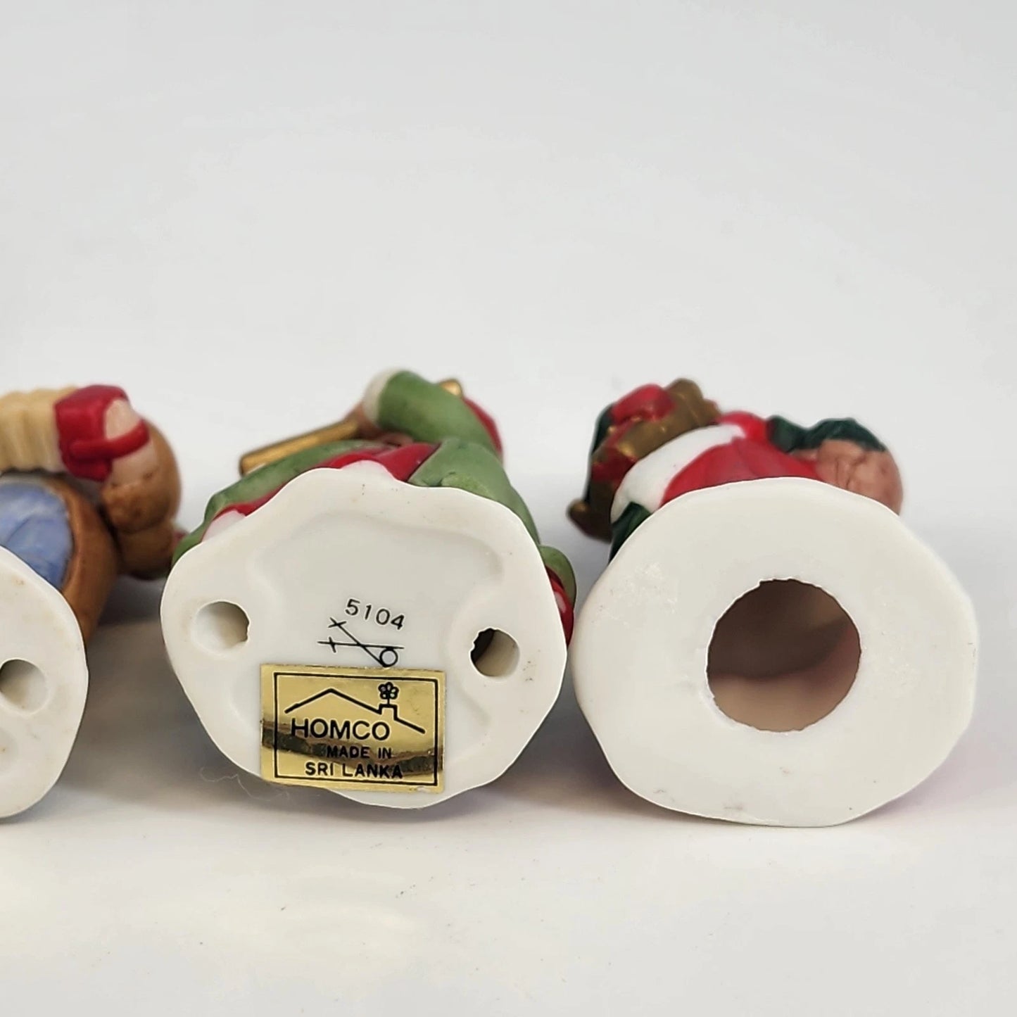 Homco Christmas Carolers Figurines Set of 5 Musicians Sri Lanka 2.5" Ceramic Vtg