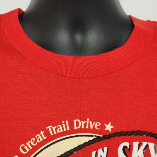 Riders in the Sky The Great Trail Drive Signed Men’s XL Red T-Shirt Cotton
