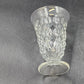 6 Fostoria American Clear Ice Tea Glasses Cubist Design Footed Pedestal Vintage