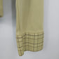 LOFT Ann Taylor Green Plaid Trim Blouse Womens Medium Top