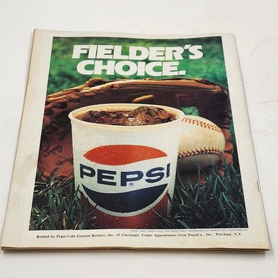 Cincinnati Reds 1984 Scorebook Vs San Diego Joe Price Version Unscored
