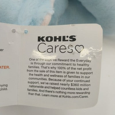 Dr Seuss Horton Hears A Who Elephant Plush 11” Kohls Cares Blue Stuffed Toy