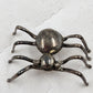 3D Spider Brooch Pin Silver Tone Metal Eight Legged Insect Halloween Vintage