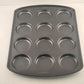 Wilton Muffin Top Baking Pan Perfect Results 12 Spot Premium Non-Stick Bakeware