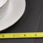 Noritake Tahoe Contemporary Fine China Gravy Boat w Underplate White Flowers 3"h