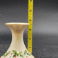 2 Lenox Candlestick Holders Dimension Holiday White China 24K Gold Trim
