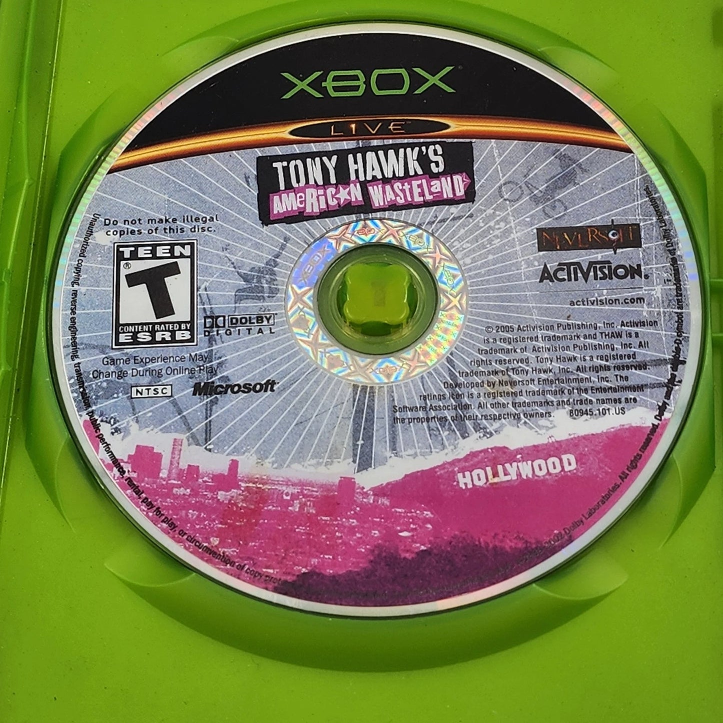 Tony Hawk's American Wasteland Xbox 360 2006 Skateboarding Activision Case Used