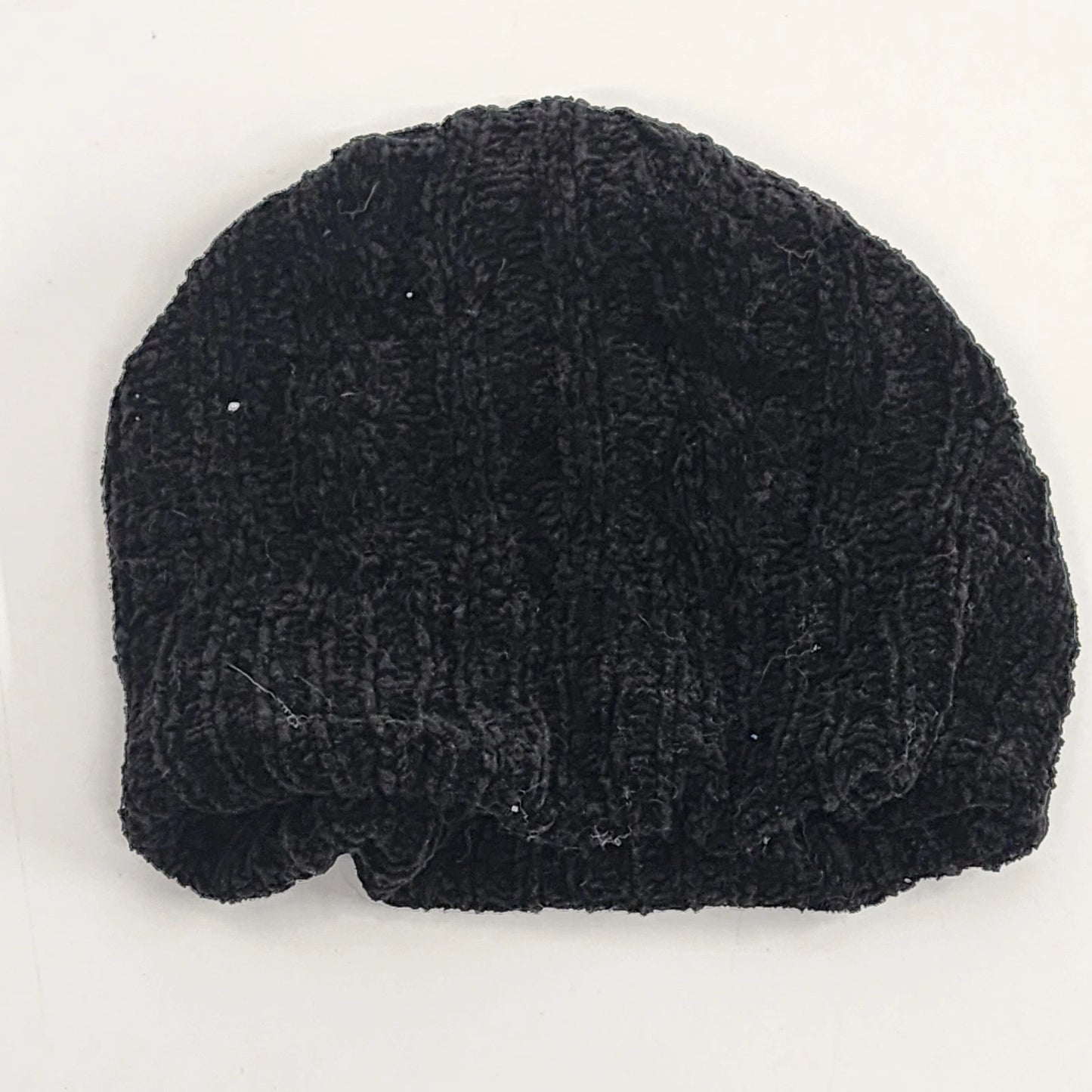 Black Knit Beanie Winter Hat One Size Unisex 100% Acrylic Watch Cap Minimalist