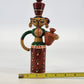 Channapatna Handmade Wooden Doll Woman Carrying Water Pots Karnataka India 8.5"