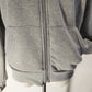 AQ Sport Gray Hooded Zipper Jacket Sweatshirt Size M Long Sleeve Ribbed Cuffs