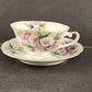 Lefton China Teacup Saucer Hand Painted NE2042 A Friend is Cherished Possession