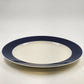 Homer Laughlin Best Charger Plate 12" White Cobalt Blue Edge Ritz Carlton Hotel