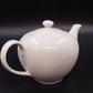 Crate & Barrel Monno Bangladesh White Ceramic Porcelain Teapot with Lid 5.5" Vtg
