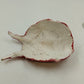 Papier Mache Scary Creepy Face Red Mask w Two Horn Wall Art Hand Painted