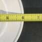 Pfaltzgraff April Bread Plates Set of 8 Blue Rim Ceramic Stoneware 6" USA Vtg