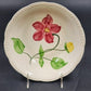 Stetson Pottery Joy Serving Bowl 9" x 2.25" Hand Painted Red Yellow Floral