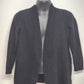 Cashmere Cardigan Sweater Black Size 1X Charter Club Women’s Knit Open Front Vtg